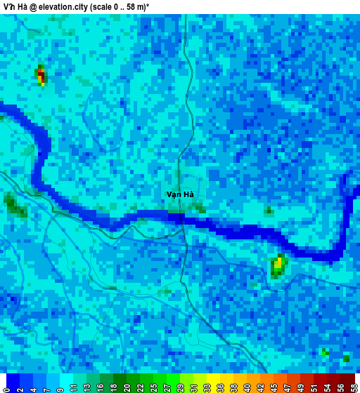 Vạn Hà elevation map