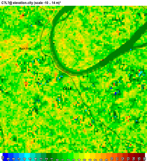 Cổ Lễ elevation map