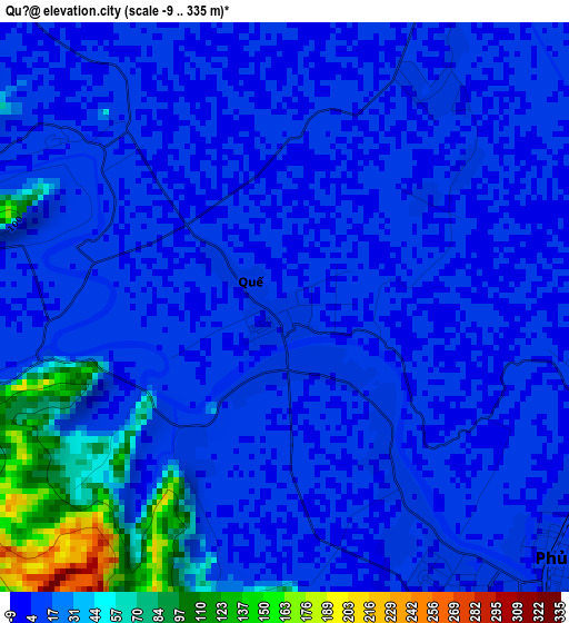 Quế elevation map