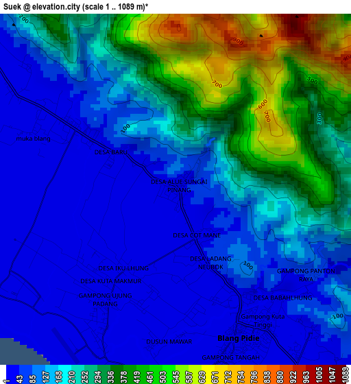 Suek elevation map