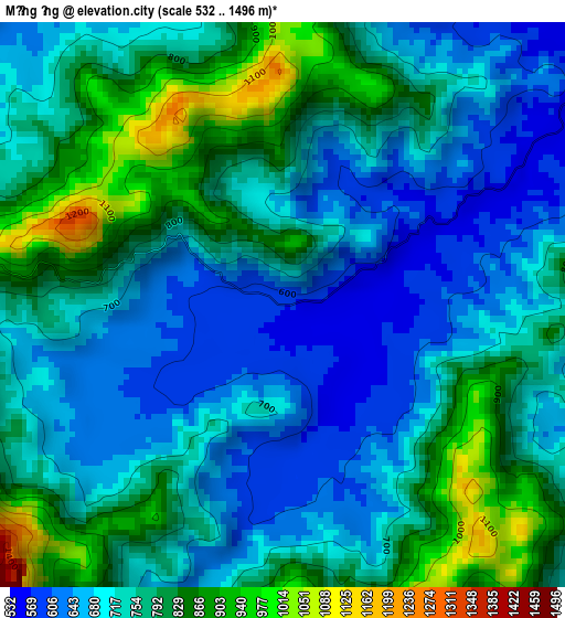 Mường Ảng elevation map