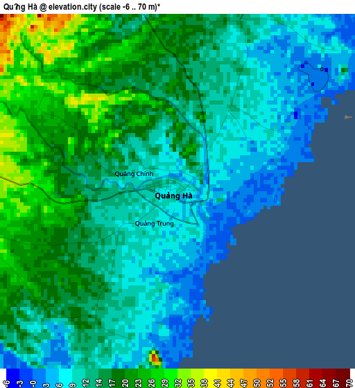 Quảng Hà elevation map