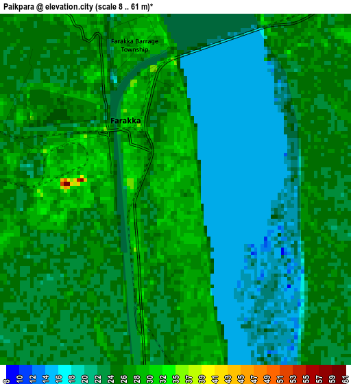 Paikpara elevation map