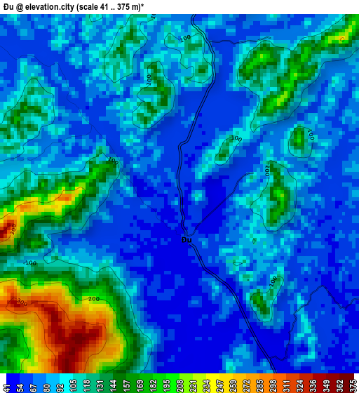 Đu elevation map