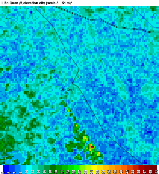 Liên Quan elevation map