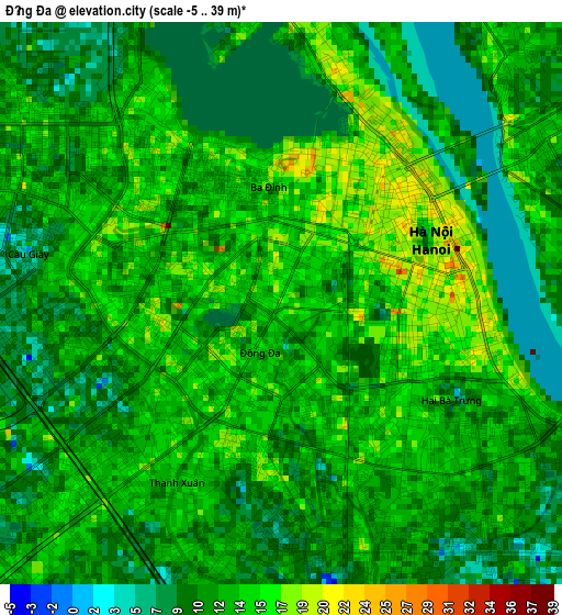 Đống Đa elevation map