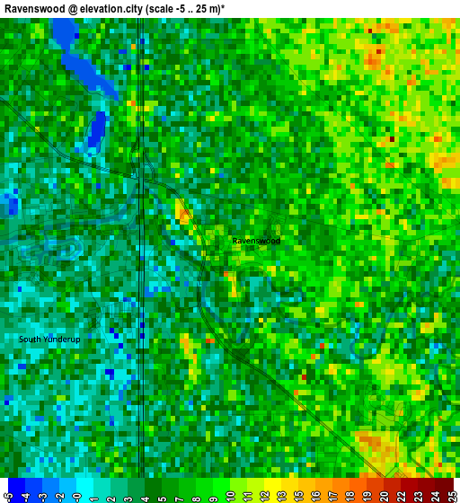 Ravenswood elevation map