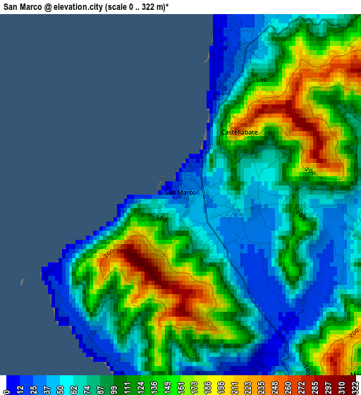 San Marco elevation map