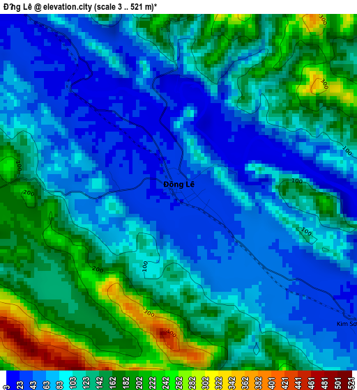 Đồng Lê elevation map