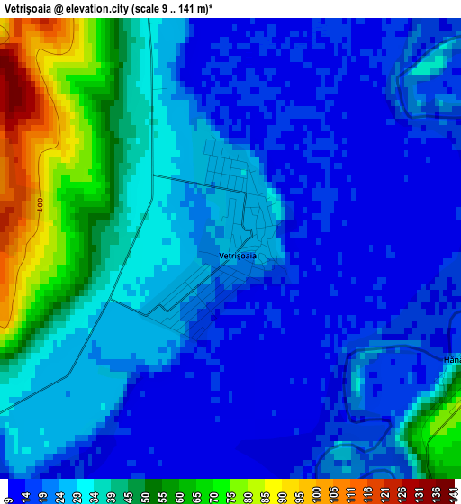 Vetrişoaia elevation map