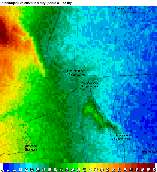 Eirinoúpoli elevation map