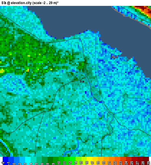 Sịa elevation map