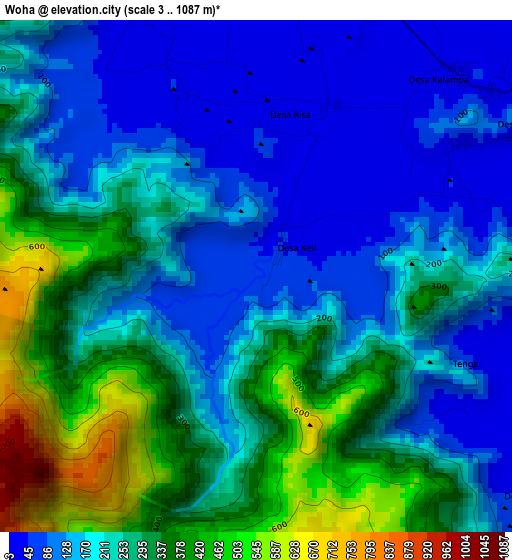 Woha elevation map