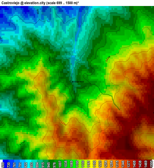 Castroviejo elevation map