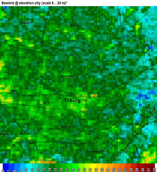 Besterd elevation map