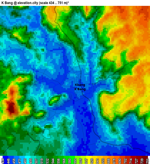 K Bang elevation map