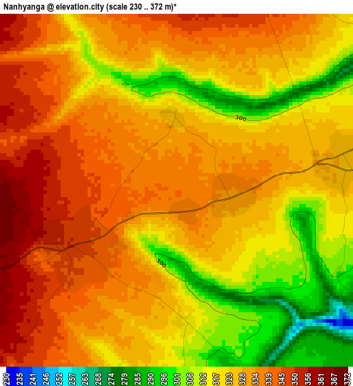 Nanhyanga elevation map