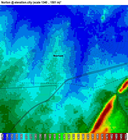 Norton elevation map