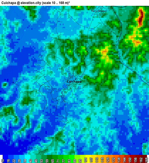 Cuichapa elevation map