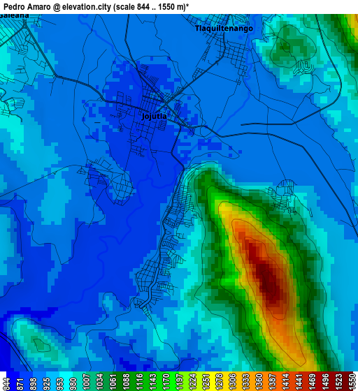 Pedro Amaro elevation map