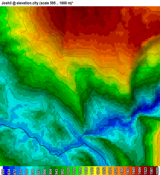 Joshil elevation map