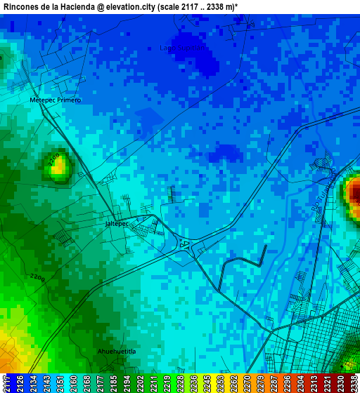 Rincones de la Hacienda elevation map