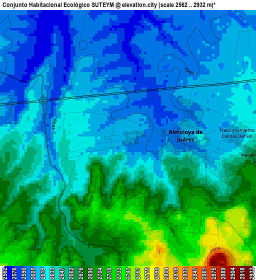 Conjunto Habitacional Ecológico SUTEYM elevation map