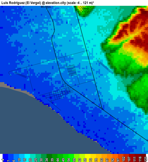 Luis Rodríguez (El Vergel) elevation map