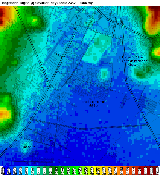 Magisterio Digno elevation map