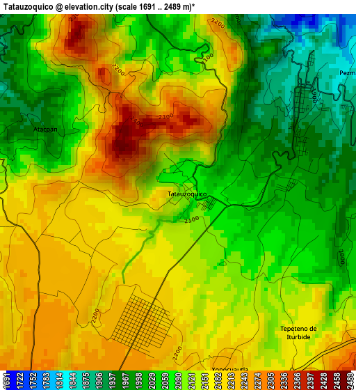 Tatauzoquico elevation map