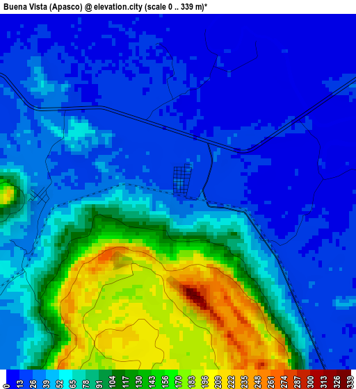 Buena Vista (Apasco) elevation map