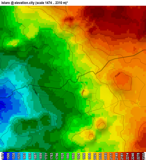 Istaro elevation map