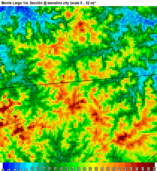 Monte Largo 1ra. Sección elevation map