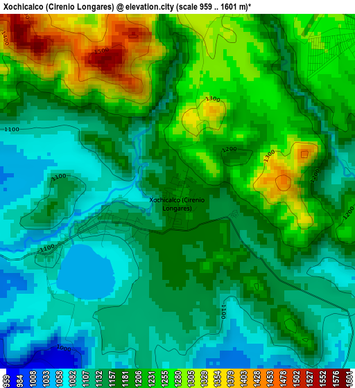 Xochicalco (Cirenio Longares) elevation map