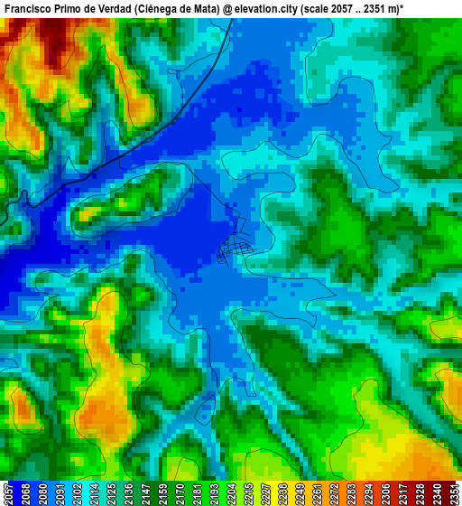 Francisco Primo de Verdad (Ciénega de Mata) elevation map