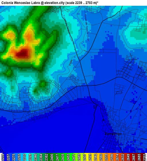 Colonia Wenceslao Labra elevation map