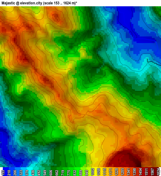 Majastic elevation map