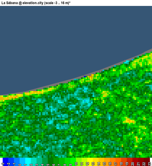 La Sábana elevation map