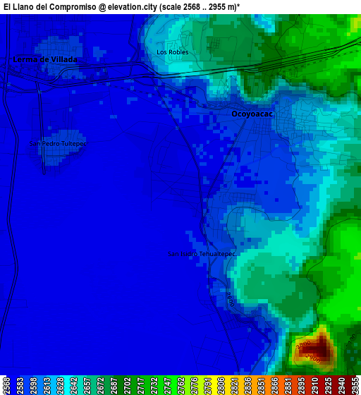 El Llano del Compromiso elevation map