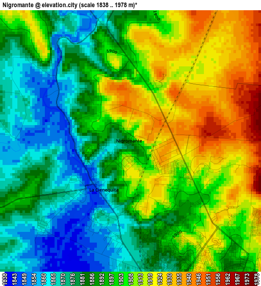 Nigromante elevation map