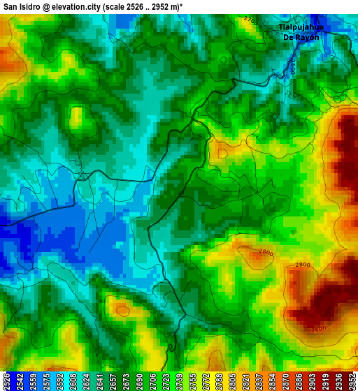 San Isidro elevation map