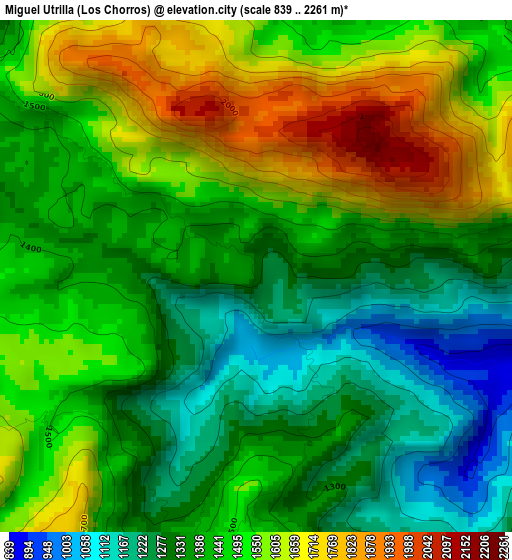 Miguel Utrilla (Los Chorros) elevation map