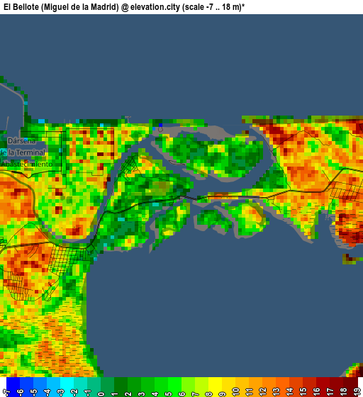 El Bellote (Miguel de la Madrid) elevation map