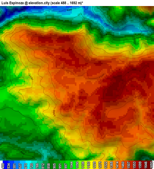 Luis Espinoza elevation map