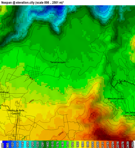 Nexpan elevation map