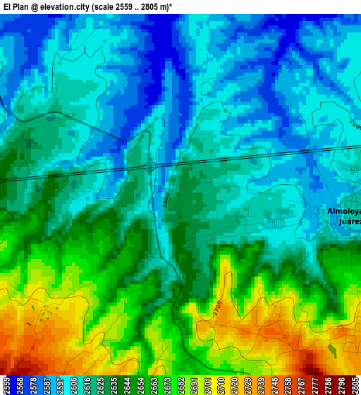 El Plan elevation map