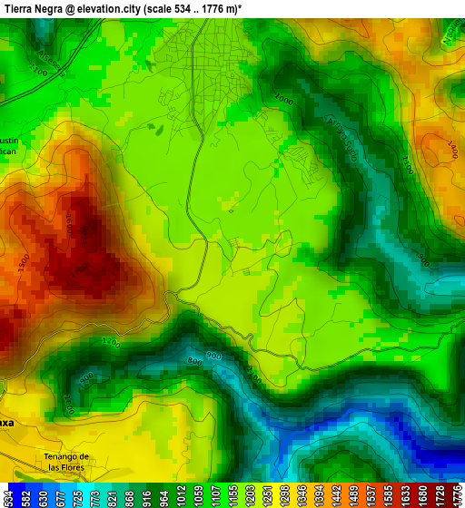 Tierra Negra elevation map