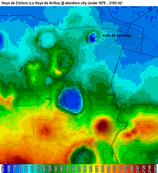 Hoya de Cintora (La Hoya de Arriba) elevation map