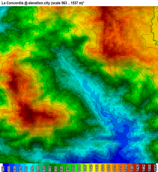 La Concordia elevation map