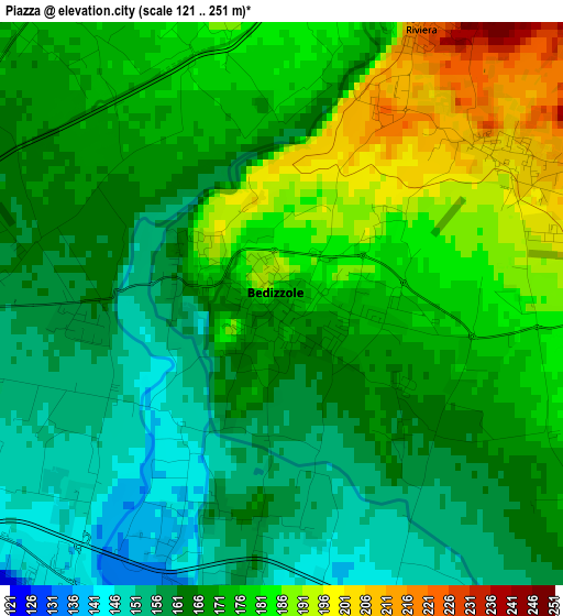 Piazza elevation map